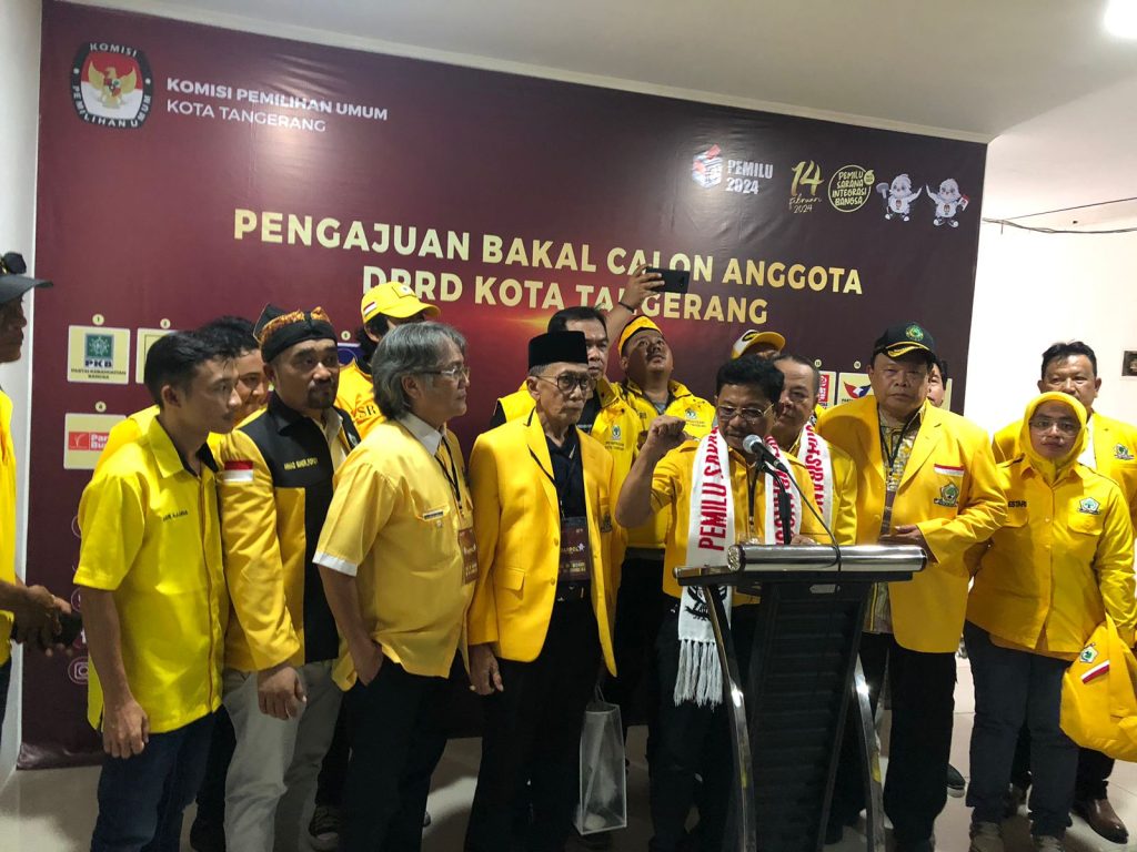 Golkar saat Jumpa Pers, Sabtu (13/5/2023), (Maya)