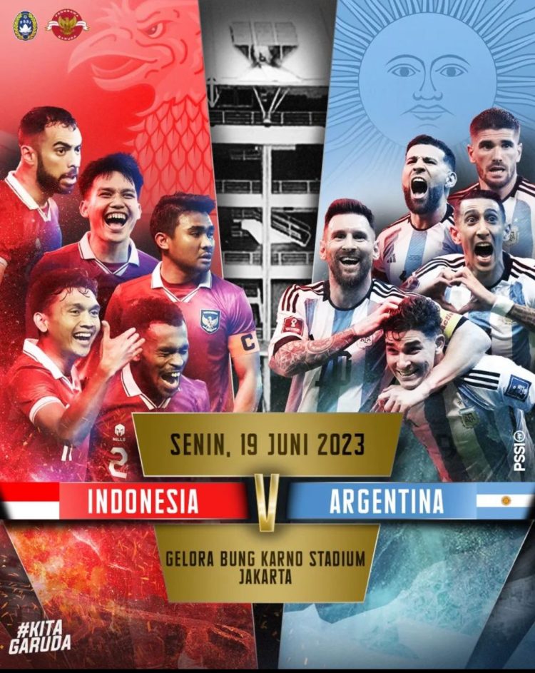 Timnas Indonesia akan Melawan Argentina Pada Bulan Juni ( Instagram @PSSI )