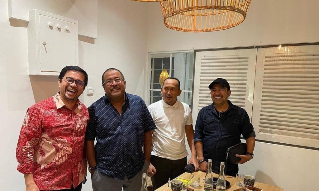 Marinus Gea dan Rano Karno dan DPD PDIP Banten (Instagram @Marinus Gea)