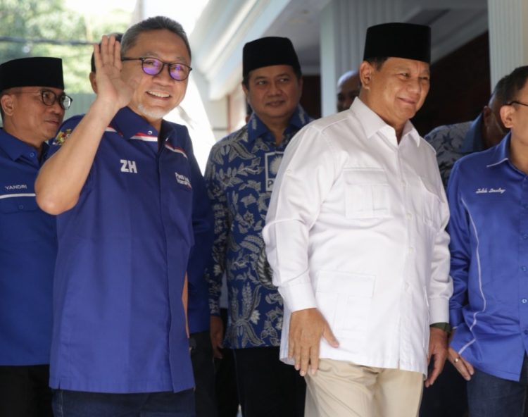 Foto ilustrasi pertemuan Zulhas dan Prabowo di Kertanegara / istimewa