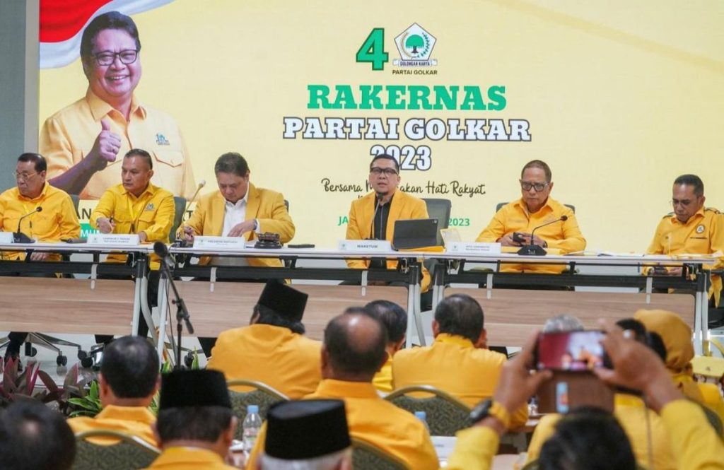 DPD Golkar Seindonesia Nyatakan 3 Poin Dalam Rakernas ( Instagram @Golkar.Indonesia )