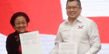 Perindo dan PDIP teken kerjasama dukung pencapresan Ganjar Pranowo / SS Istimewa