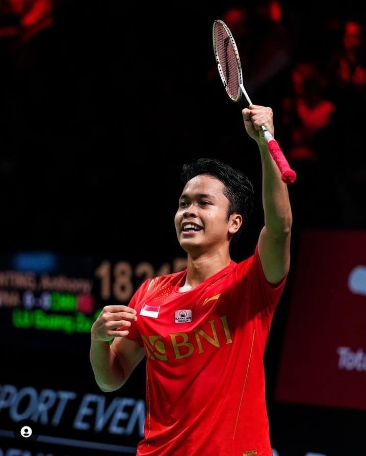 Anthony Ginting Juarai Singapore Open 2023 (Instagram/@sinisukathony)