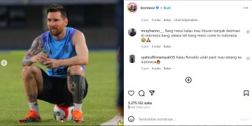 Screen capture Instagram Messi diserbu Netizen