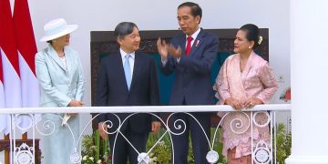 Presiden Jokowi Menyambut Kunjungan Kaisar Jepang di Istana Bogor ( Tangkapan Layar Youtube Sekretariat Presiden )