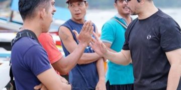 Marinus Gea, kunjungan di Nias (instagram @marinusgea_mrg)