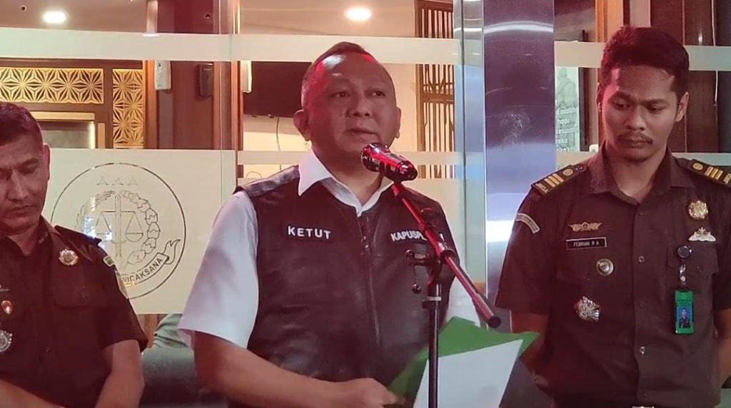 Konferensi Pers Kejagung terkait pemeriksaan Airlangga Hartanto