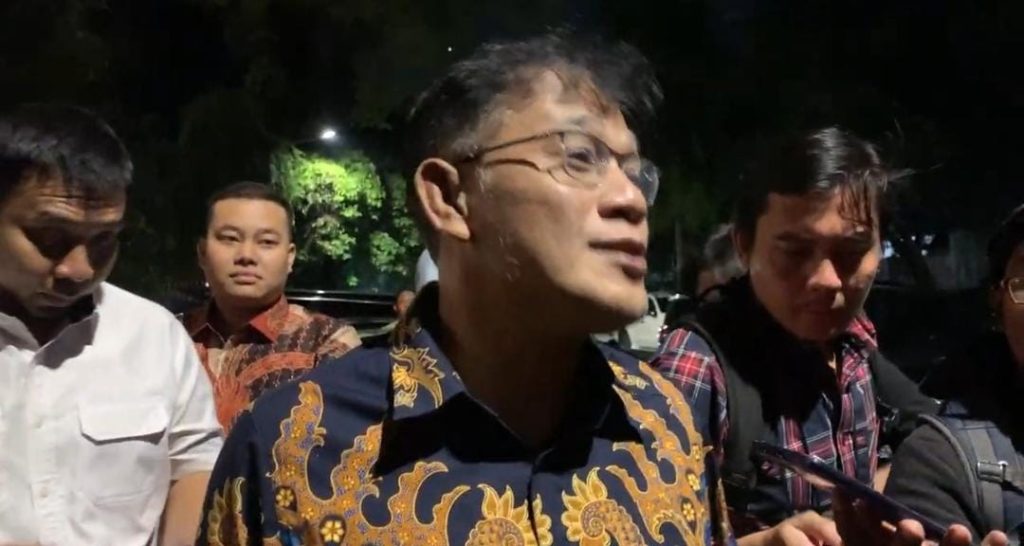 Budiman Sudjatmiko usai pertemuan dengan Prabowo