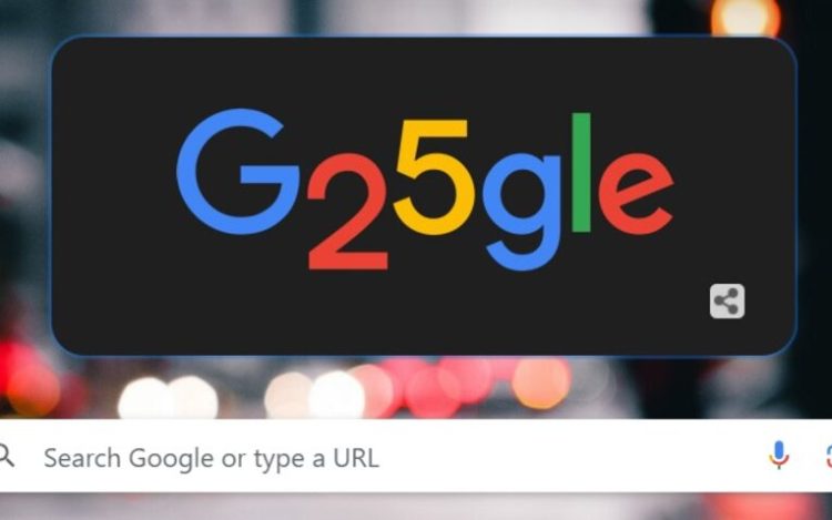Logo google, doodle 25 tahun google