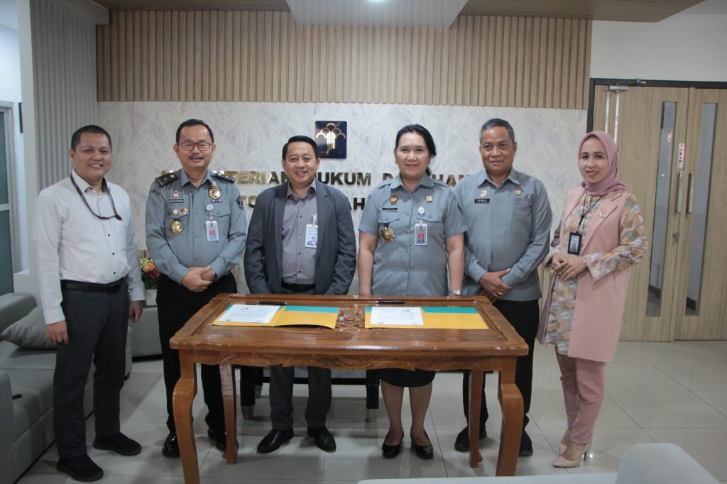 Kanwilkumham Lampung Sepakat Kerja Sama dengan Bank Syariah Indonesia dalam Layanan Perbankan