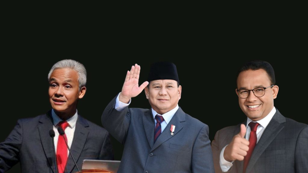 Ganjar, Prabowo dan Anies (Dok Kolase Suuaranusantara)