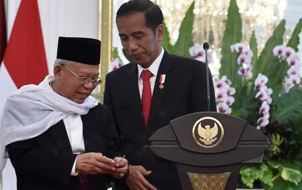 Presiden Joko Widodo (Jokowi) dan Wakil Presiden Ma'ruf Amin.