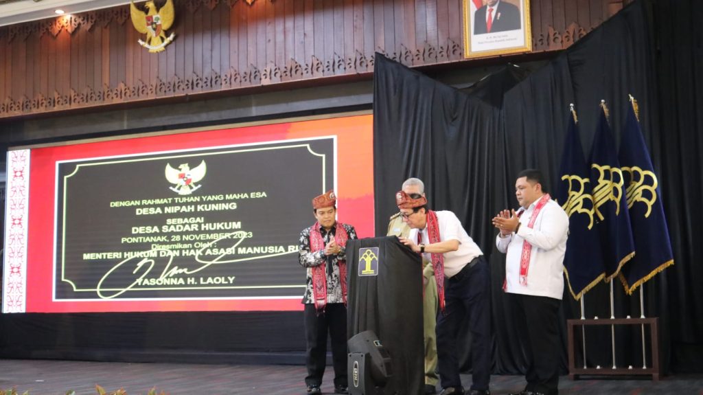 Kemenkuham Resmikan 61 Desa Sadar Wisata Tahun di Kalimantan Barat