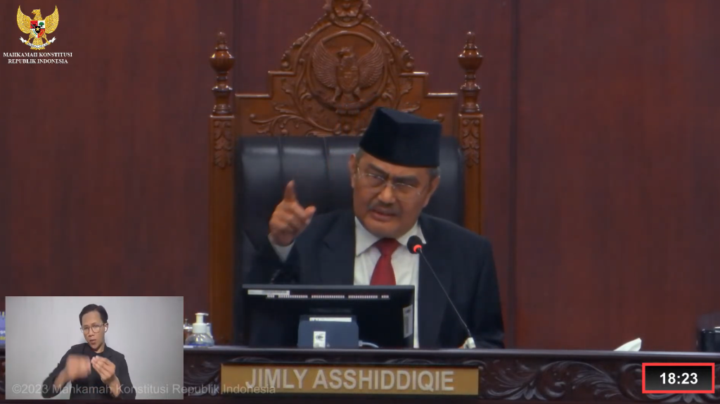 Tangkapan Layar Sidang MKMK