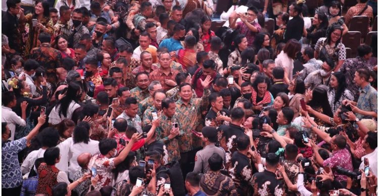 Jokowi dan Menteri Kabinet Indonesia Maju hadiri Natal di Surabaya (Dok ist)