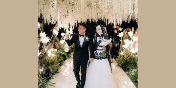 Pasangan Selebritas Egy dan Adiba melangsungkan pernihakan. (instagram)