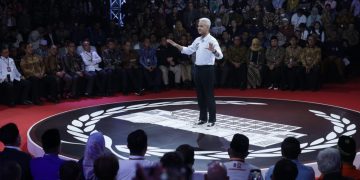 Ganjar Pranowo dalam debat capres 2024