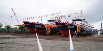 Dua kapal pengawas diluncurkan KKP.(Foto: Humas Ditjen PSDKP)
