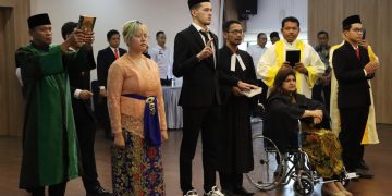 Justin Hubner ambil sumpah sebagai WNI di Kantor Wilayah Kemenkumham Jakarta, Rabu 6 Desember 2023. (dok. Kanwil Kemenkumham Jakarta)