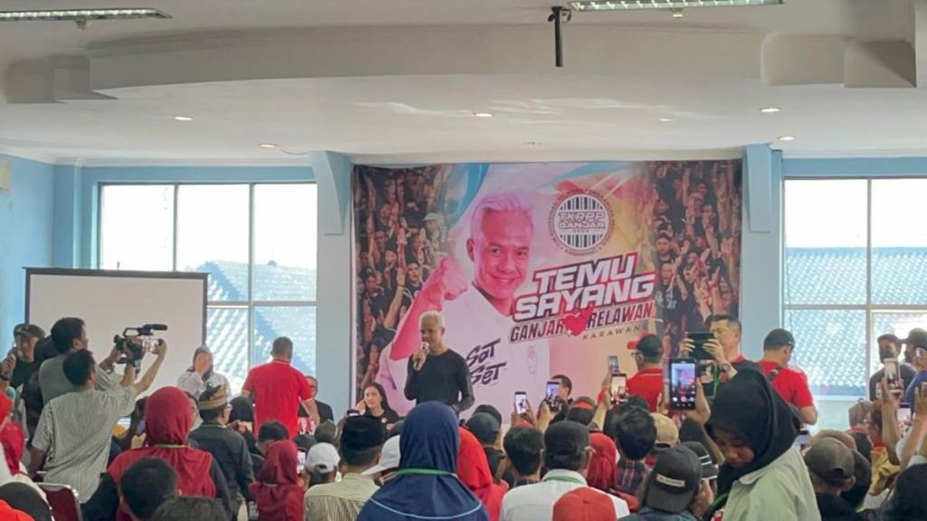 Ganjar Pranowo dengan TKRPP di Karawang, Jawa Barat (Dok PDIP)