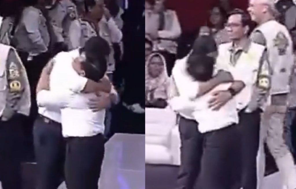 Momen Cak Imin dan Anies berpelukan usai debat cawapres