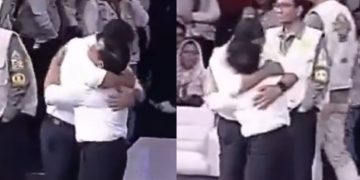 Momen Cak Imin dan Anies berpelukan usai debat cawapres