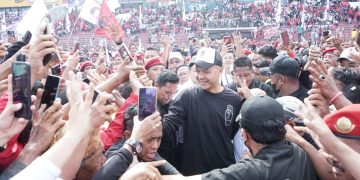 Ganjar Pranowo kampanye akbar di Sidoajo (Dok PDIP)