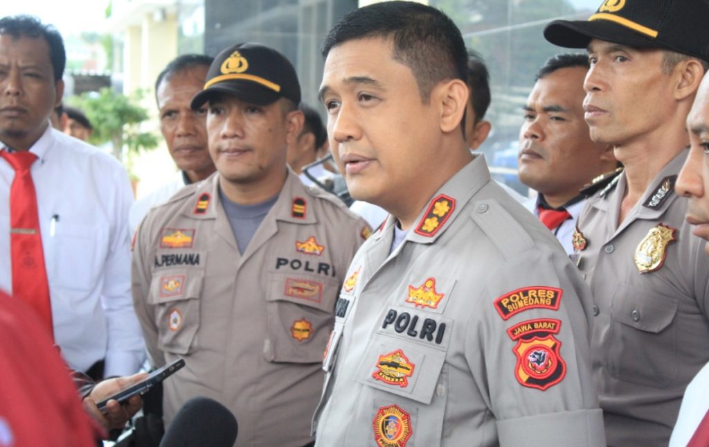 Kombes Dwi Indra Laksamana saat menjabat Kapolres Sumedang