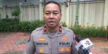 Kabid Humas Polda Metro Jaya, Brigjen Pol Trunoyudo Wisnu Andiko saat diwawancarai, pada Jum'at (5/1/2024). (Foto Ilham/Suaranusantara)