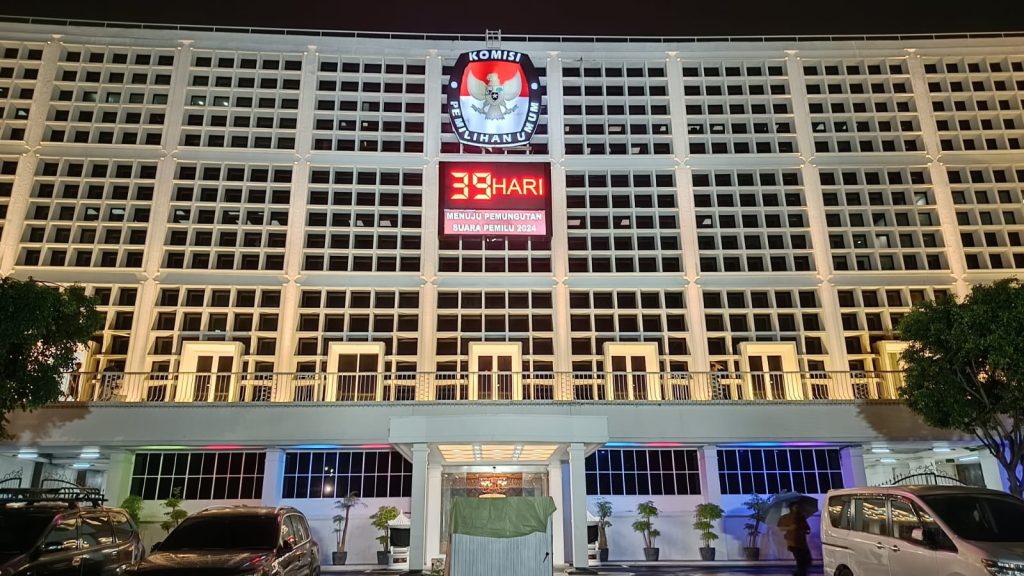 Kantor KPU RI, Jakarta Pusat, Jum'at (5/1/2024). (Foto Ilham/Suaranusantara)