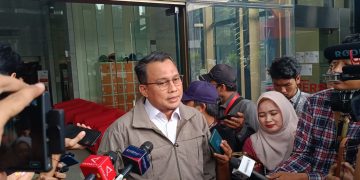 Kabid Pemberitaan KPK RI, Ali Fikri saat diwawancarai di gedung KPK RI, Jakarta, pada Selasa (5/12/2023). (Foto Ilham/ Suaranusantara).