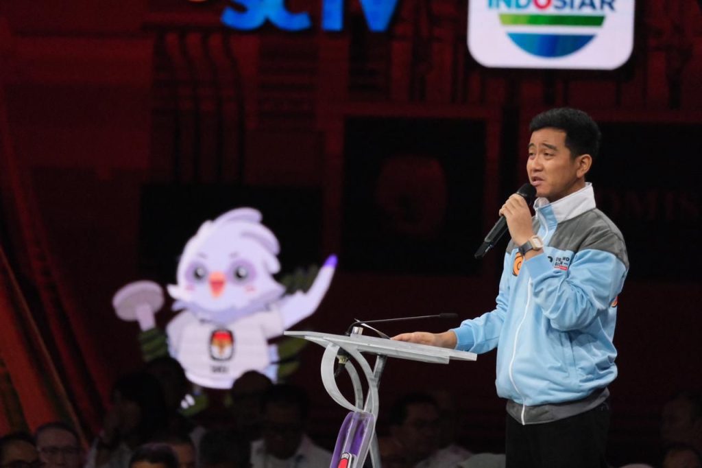 Gibran dalam debat cawapres (Dok ist)