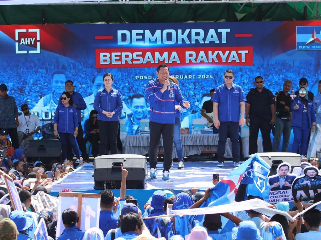 AHY saat hadiri kampanye demokrat