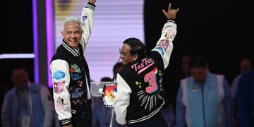 Ganjar dan Mahfud saat debar capres