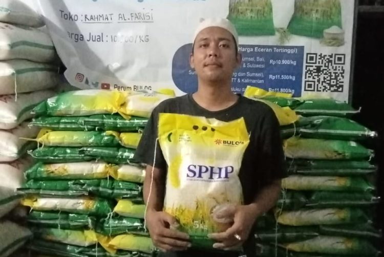 Beras SPHP disalurkan Bulog Lebak-Pandeglang.(Ist)