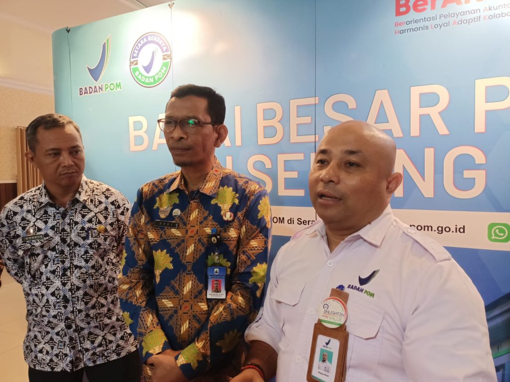 BPOM Serang temukan 61 pangan olahan dan siap saji mengandung bahan kimia berbahaya.(SuaraNusantara/Def)