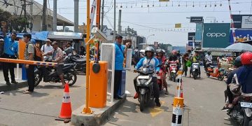 Pakai e-Parkir, Retribusi Parkir Pasar Rangkasbitung Triwulan Pertama Rp1,3 Miliar