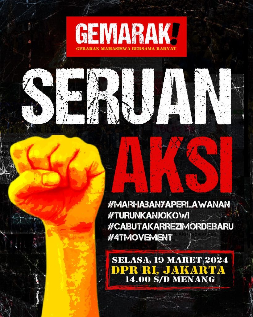 Seruan Aksi Gemarak di DPR RI