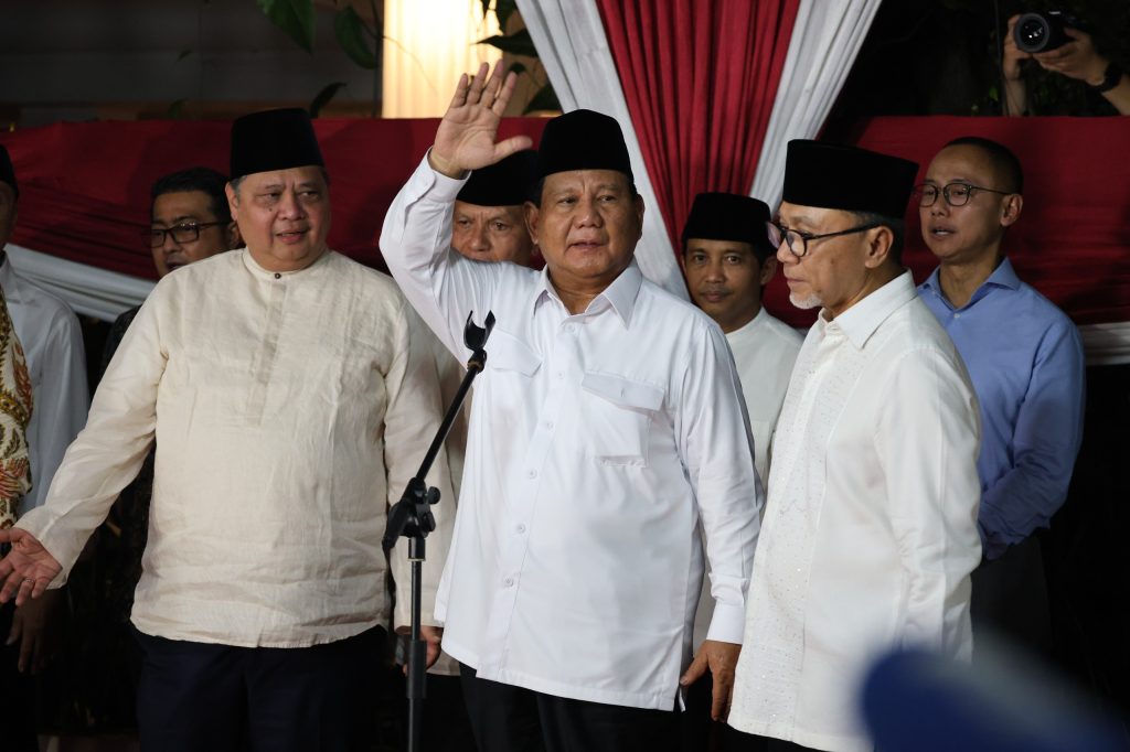 Pidato Prabowo Subianto saat pengumuman Pilpres