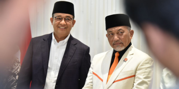 Anies Bawedan dan Presiden PKS Ahmad Syaikh