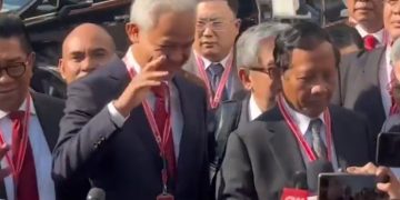 Ganjar Pranowo tiba di MK