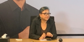 Bivitri saat hadiri di "Arah Hukum Putusan Mahkamah Konstitusi terhadap Sengketa Pemilu Presiden 2024" di Posko Cemara No 19 Mentang, Jakarta Pusat, Senin 1 April 2024.
