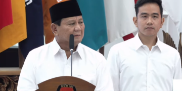 Prabowo dan Gibran di KPU saat penetapan sebagai pemenang Pilpres 2024 (Dok Suaranusantara)