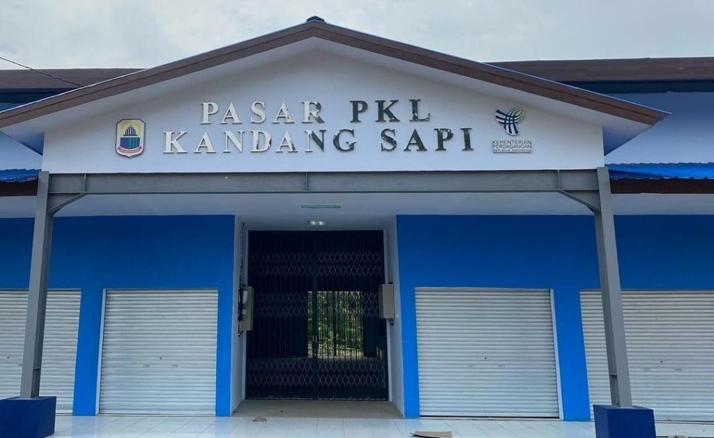 Pasar PKL Kandang Sapi.(Instagram Inforangkasbitung)