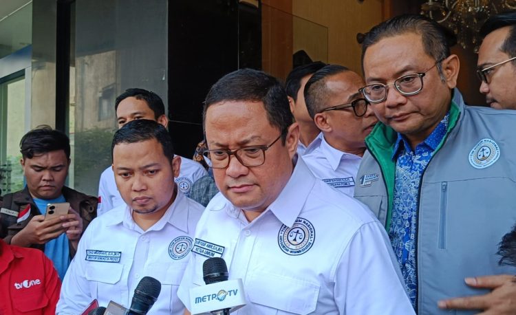 Ketua THN AMIN, Ari Yusuf Amir saat diwawancarai di Jakarta, pada Selasa (20/02/2024). (Foto Ilham/Suaranusantara)