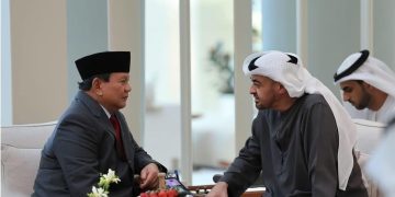 Menteri Pertahanan sekaligus Presiden Terpilih, Prabowo Subianto dan Presiden Uni Emirat Arab (UEA), Sheikh Mohammed bin Zayed Al Nahyan atau MBZ (Dok Instagram @prabowo)