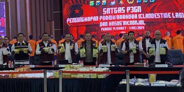 Satgas P3GN Ungkap Laboratorium Gelap Pembuat Ribuan Narkoba