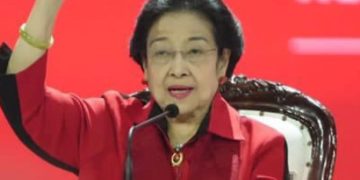 Megawati di Rakernas V PDI Perjuangan yang digelar di Ancol, Beach City, Jakarta Utara (instagram @pdiperjuangan)