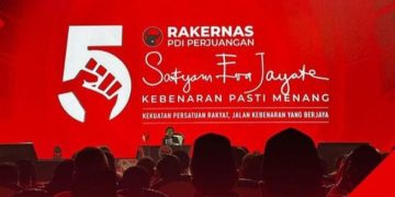 Megawati Soekarnoputri saat sampaikan pidato pembukaan di Rakernas V PDI Perjuangan (instagram @pdiperjuangan)