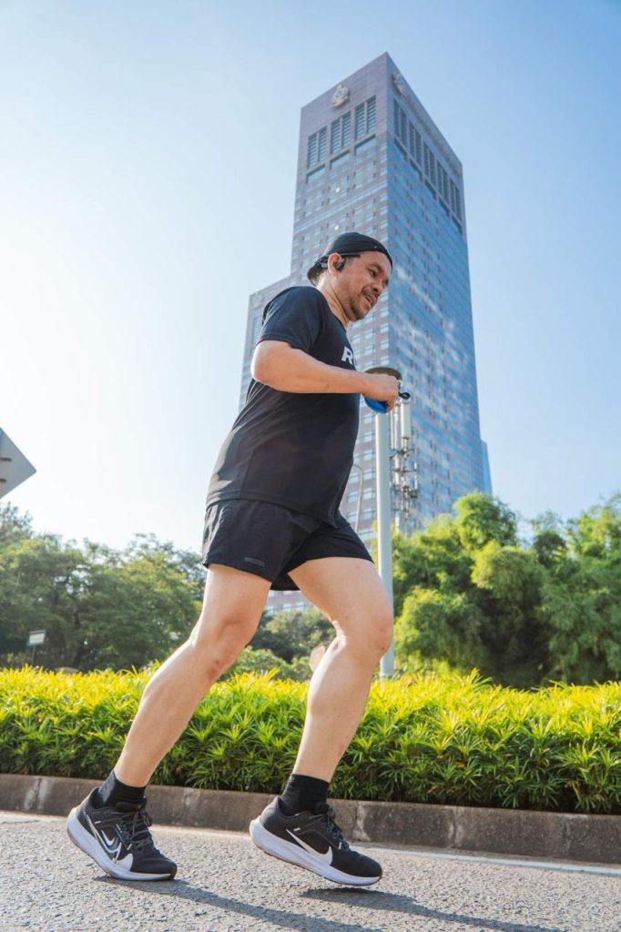 Anggota DPR RI Marinus Gea saat Jogging CFD (Dok Suaranusantara)